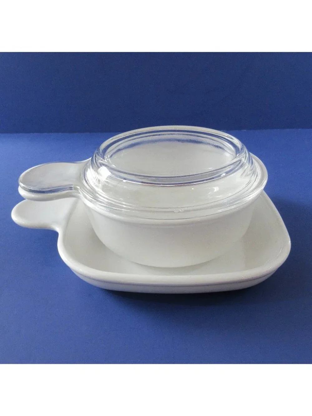 Vintage Corningware GRAB IT Personal Serving Set With Bowl, Lid and Lunch Plate